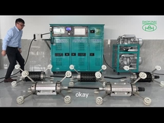 Peralatan CIPP UV Pipa LED Menyembuhkan Teknologi Merkuri Sistem Dual Core Trenchless