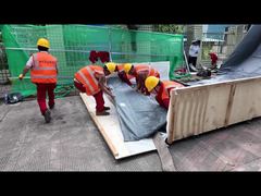 Tekanan UV cipp lapisan dikeraskan di tempat mesin pipa trenchless konstruksi perbaikan pipa