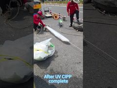 Rehabilitasi Saluran Pembuangan Tanpa Parit UV CIPP yang Efisien