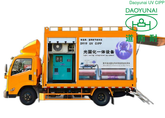 Lampu LED Bluelight UV CIPP Equipment Drain Lining Underground Sewer Trenchless