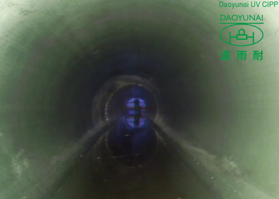 saluran pembuangan sanitasi UV CIPP Lining pipa bawah tanah perbaikan parit DN200-1650