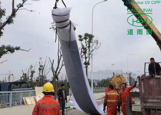 saluran pembuangan sanitasi UV CIPP Lining pipa bawah tanah perbaikan parit DN200-1650