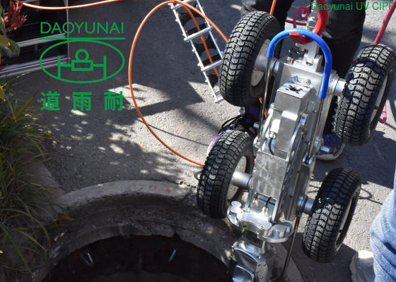 Kamera Perayap Saluran Pembuangan Utama Portabel Untuk Jaringan Kota Inspeksi Pipa Diameter Besar