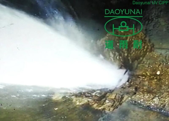 UV Sewer Lining Proses Penyembuhan Ultraviolet Perbaikan Saluran Air Tanpa Parit Perkotaan DN740